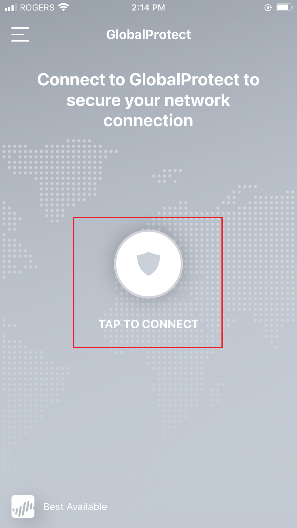 GlobalProtect iOS Connect